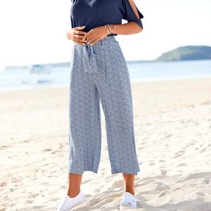 Lascana Blue Printed Culottes
